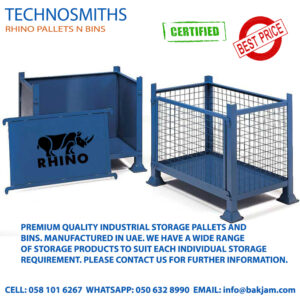 GALVANIZED STACKABLE STEEL PALLET CONVERTERS FOR COLD STORES IN RIYADH-1-tonne-detachable-side-mesh-or-steel-pallets