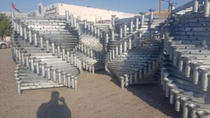 GALVANIZED STACKABLE STEEL PALLET CONVERTERS-post pallets- FOR COLD STORES